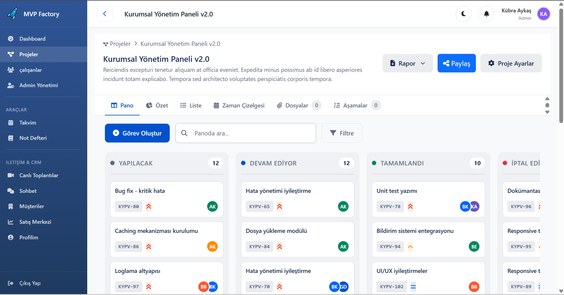 Project Management System Preview 7